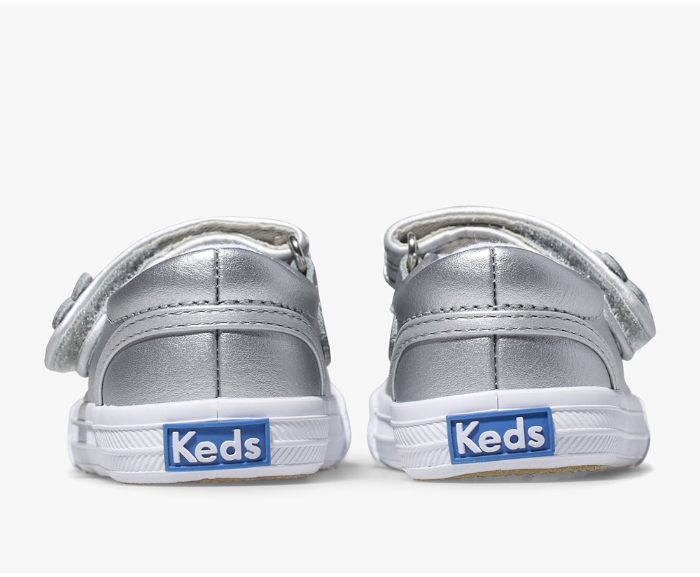 Keds Slip Ons Kinder Silber - Ella Mary Jane - WJA-284653